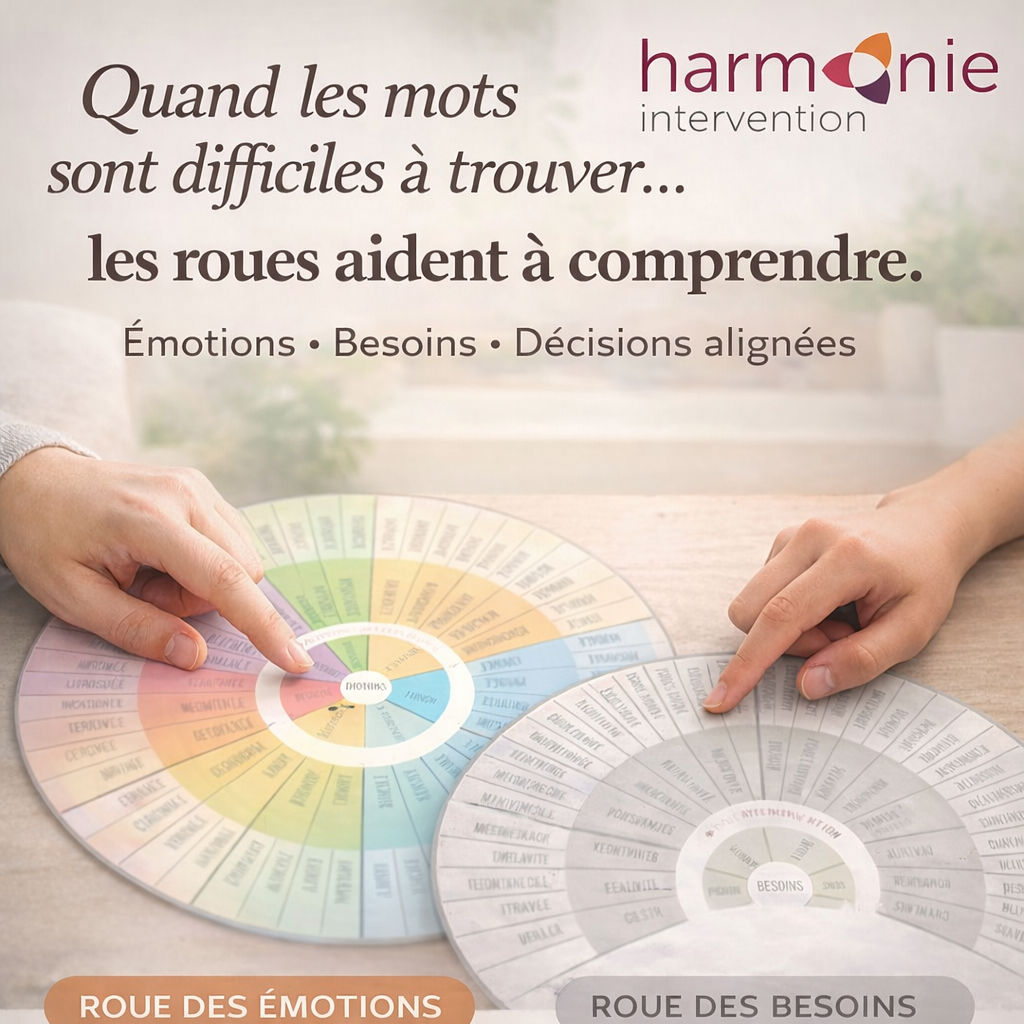 Les roues des émotions et des besoins – un outil simple et puissant pour se comprendre et mieux communiquer